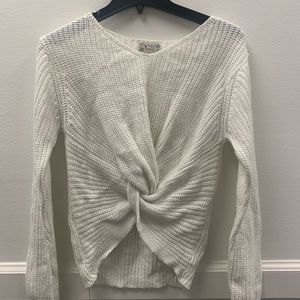White Reversible Sweatshirt